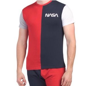 Pacific Blue “NASA” Color Block Tee (NWT) (Size: Medium)